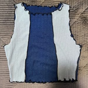 SHEIN blue crop top: Size M